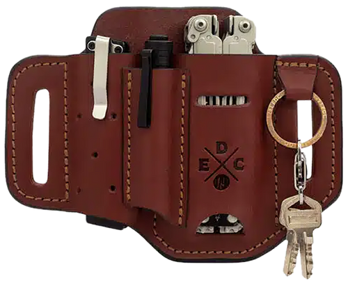 1791 Gunleather HDESSFCHNA EDC Heavy Duty Easy Slide OWB Chestnut Leather Belt Slide Ambidextrous