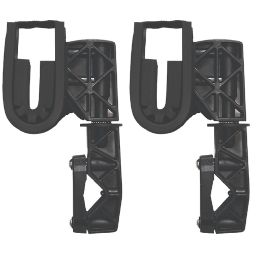 Rugged Gear 10100 Single Hook Gun Mount  Rifle/Shotgun Black Nylon 2 Pack