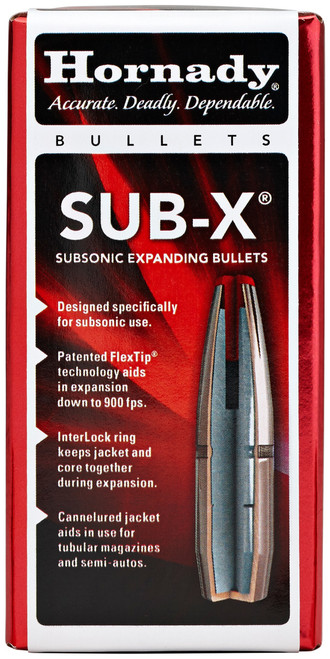 Hornady .3115 inches 255gr Sub-X Bullets 100 Count