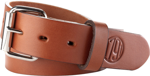 1791 Gunleather BLT014650CBRA 01  Gun Belt Classic Brown Leather 46/50 1.50" Wide Buckle Closure
