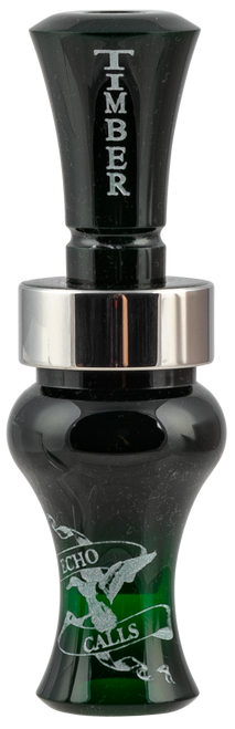 Echo Calls 77766 Timber  Single Reed Mallard Hen Sounds Attracts Ducks Dark Green Acrylic