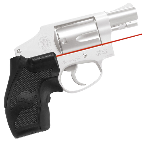Crimson Trace 011680 Lasergrips  Fits S&W J Frame Round Butt, Red Laser Black Polymer