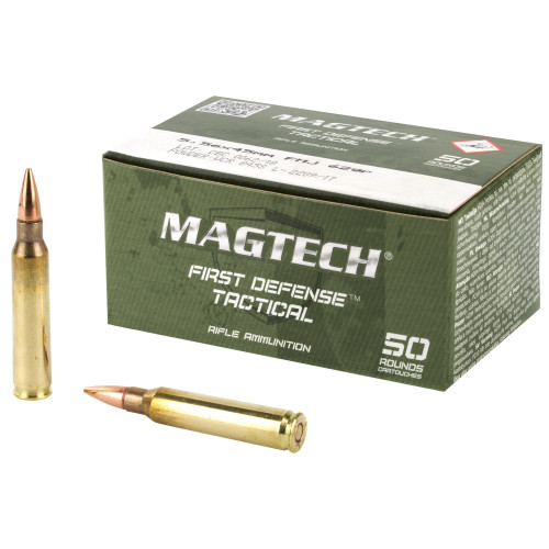 Magtech 5.56x45mm Ammo 62gr FMJ Ammunition - 50 Rounds