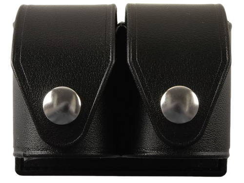 HKS 203PLBN SpeedLoader Case  Double Black Large Hytrel Belt Loop Fits S&W/Ruger/Colt/Taurus/Dan Wesson Belts 2.25" Wide