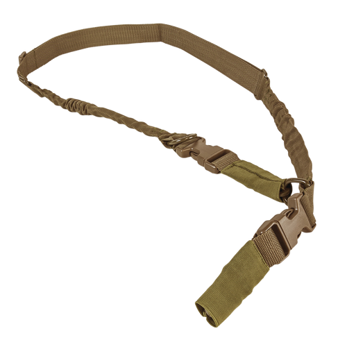 NcStar AARS21PT VISM Sling Tan Nylon Strap w/Elastic Shock-Cord 55"-72" OAL Adjustable Bungee