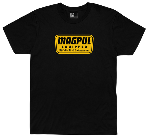 Magpul MAG1205-001  Equipped Blend Black Cotton/Polyester Short Sleeve 4XL