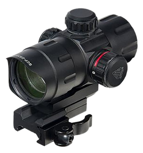 UTG SCPDS3840W ITA  Black Anoidized 1x 38mm Tube 4 MOA Red/Green CBQ Dot Reticle