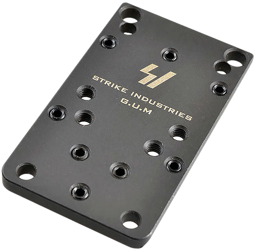 Strike Industries GLOCKGUMV2 Universal Optic Mount for Glock Version 2  Black Compatible w/Glock (Except 42/43/43X/48)