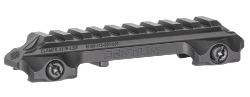 Reptilia LLC 100270 RMU Mount 9 Slot Black 7075-T6 Aluminum Mil-Spec 1913 Picatinny Rail Mount