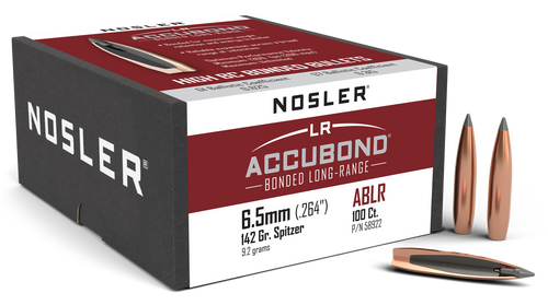 Nosler 58922 AccuBond Long Range 6.5mm 142gr Spitzer Point 100/Box