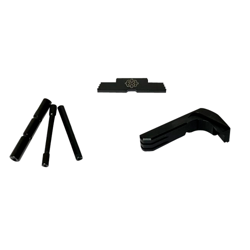 Cross Armory CRG4OKBK 3 Piece Kit  Extended Compatible w/Glock Gen4 Black Steel/Aluminum Pistol