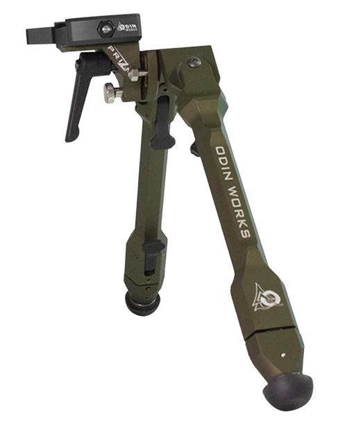 Odin Works BPPRIZMARCARG Precision Bipod Arca Ranger Green 4.0"-14.50" 6061 Aluminum/303 Stainless Steel