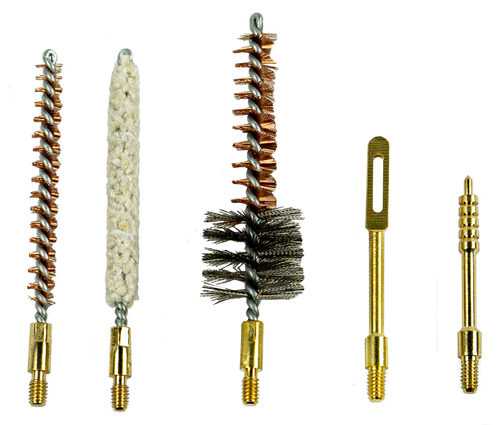 KleenBore 556-SET MSR/AR Platform Accessory Cleaning Set #8-32 Thread Cotton Mop Bore Brush Bronze Bristles