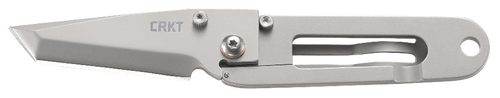CRKT 5500 K.I.S.S.  2.25" Folding Tanto Plain Bead Blasted 3Cr13MoV SS Blade/Bead Blasted Stainless Steel Handle Includes Pocket Clip