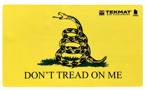TekMat TEK42TREAD Don't Tread on Me Door Mat Black/Yellow Rubber 42" Long Snake/"Don't Tread On Me"