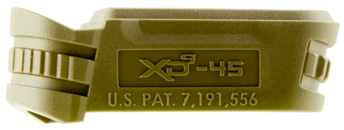 Springfield Armory XDS5002MFDE Backstrap Sleeve  made of Polymer with Flat Dark Earth & 1 Piece Design for 45 ACP Springfield XD-S with #2 Backstrap & 3.30" Barrel