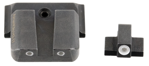 AmeriGlo SW801 Classic Tritium Sight Set for Smith & Wesson M&P  Green Tritium White Outline Front Sight-Green Tritium White Outline Rear Sight