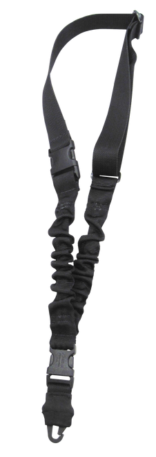 Tacshield T6010BK Shock Sling Black Webbing Single-Point Rifle/Shotgun