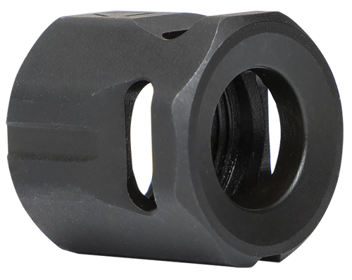 Strike Industries MCCIRCLE Micro Threaded Compensator Black Steel 1/2"x28 Threads 0.64" OAL Compatible w/ 9mm/357 SIG