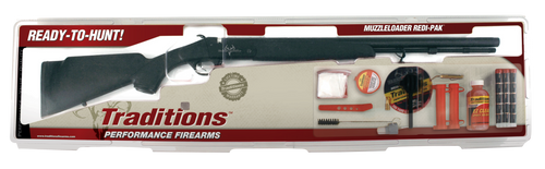 Traditions RC572000840 Buckstalker XT 50 Cal 209 Primer 24" Blued Barrel/Rec Black Synthetic Stock Redi-Pack