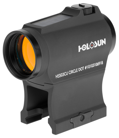 Holosun HS503CU 503  Black Anodized 1 x 20 mm 2 MOA Red Dot/65 MOA Circle Multi Reticle