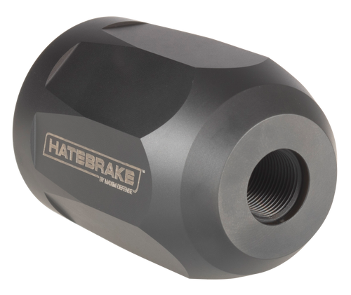 Maxim Defense MXM47707 Hate Brake  Black DLC 17-4 Stainless Steel with 1/2"-28 tpi Threads, 2.40" OAL, 1.50" Diameter & Octagon Shape for 5.56x45mm NATO