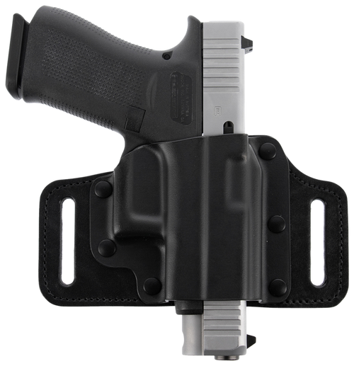 Galco TS870RB TacSlide  OWB Black Kydex/Leather Belt Slide Fits Sig P365/X/XL/Spectre Comp Right Hand