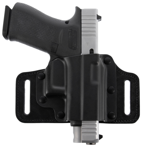 Galco TS870RB TacSlide  OWB Black Kydex/Leather Belt Slide Fits Sig P365/X/XL/Spectre Comp Right Hand Galco TS870RB TacSlide  OWB Black Kydex/Leather Belt Slide Fits Sig P365/X/XL/Spectre Comp Right Hand