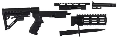 Archangel AA597R AR-15 Style Conversion Stock Black Synthetic 6 Position for Remington 597