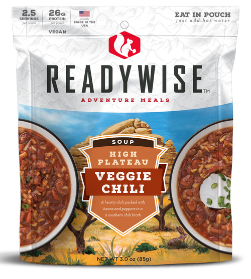 ReadyWise RW05001 Chili Mac w/Beef  2.5 Servings In A Resealable Pouch, 6 Per Case