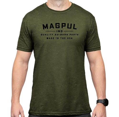 Magpul MAG1112-317-L Go Bang Parts  Cotton/Polyester Short Sleeve Large