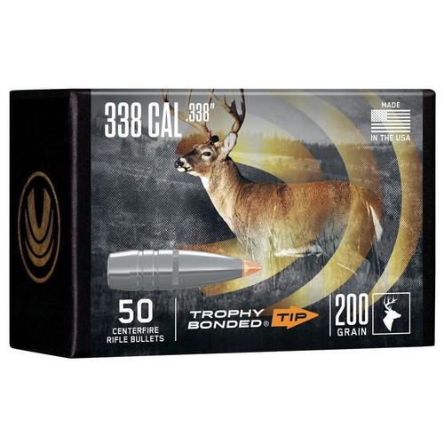 Federal Trophy Bonded Tip Component Bullets .338 Cal 200 gr