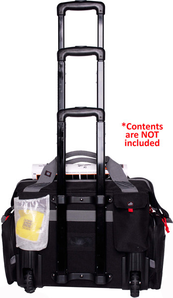 SCOPING HANDLE BLACKGPS ROLLING RAGNE BAG W/ TELE- 