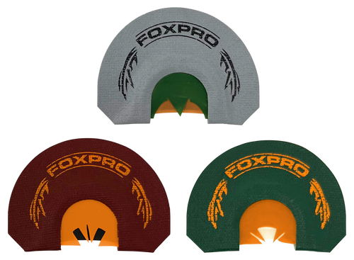 Foxpro CSBRDTKRCOMBO Beardtaker Combo Diaphragm Call Attracts Turkey Gray/Green/Red 3 Pack