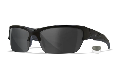 Wiley X CHVAL07 Valor  Medium Smoke Gray/Clear Lens Polycarbonate Matte Black Frame