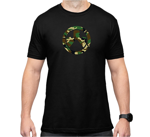 Magpul MAG1225-001-2XL Woodland Camo  Black Cotton/Polyester Short Sleeve 2XL