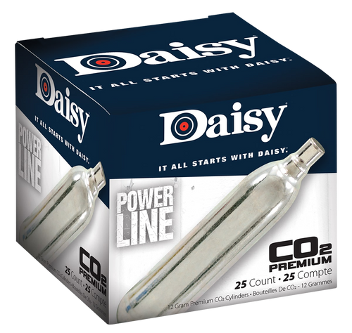 Daisy 997025604 Powerline CO2 Cylinder 12gram 25/Pack