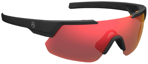Magpul MAG104410011140 Defiant Eyewear Gray Red Lens Black Frame