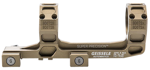 Geissele Automatics  AR15 Super Precision Scope Mount/Ring Combo Desert Dirt Color Anodized Geissele Automatics  AR15 Super Precision Scope Mount/Ring Combo Desert Dirt Color Anodized