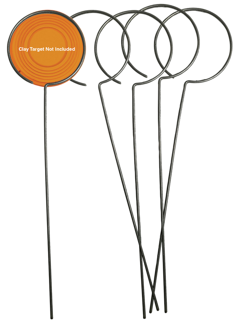 Birchwood Casey 49010 Clay Holder Stand Target Stand Silver Wire Standing 5 Pack