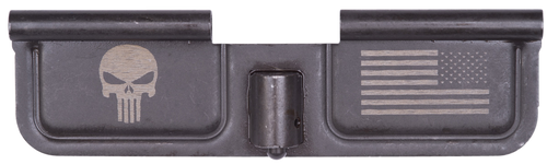 Spikes SED7005 Ejection Port Door Punisher and Flag AR-15 Black Phosphate Steel