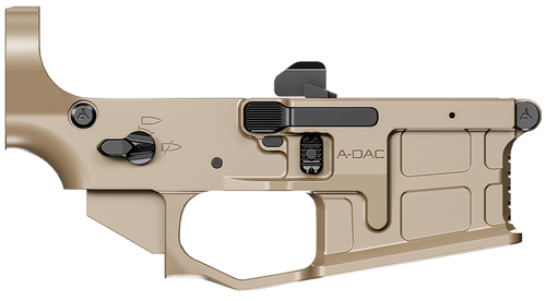 Radian Weapons R0390 A-DAC 15 Lower Receiver FDE, Fully Ambi Controls, Talon 45/90 Safety, Ext. Bolt Catch, Left-Side Mag Release, Right-Side Bolt Release, Enhanced Takedown Pins Radian Weapons R0390 A-DAC 15 Lower Receiver FDE, Fully Ambi Controls, Talon 45/90 Safety, Ext. Bolt Catch, Left-Side Mag Release, Right-Side Bolt Release, Enhanced Takedown Pins