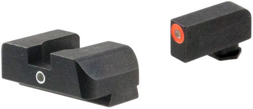 AmeriGlo GL5201 i-Dot Sight  Set for Glock  Green Tritium Orange Outline Front Sight-Green Tritium Rear Sight