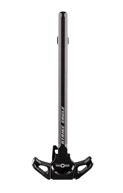Patriot Ordnance Factory 01542 Strike Eagle Charging Handle AR-15 Black Anodized Aluminum, Ambidextrous