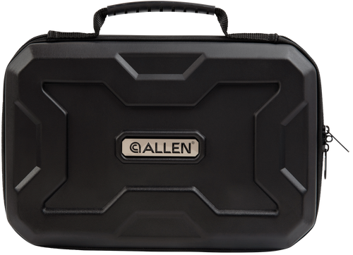 Allen 8212 EXO  Handgun Case Black Polymer, Egg Crate Foam, Lockable Zipper & Molded Rubber Handle 12" L