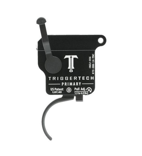 TriggerTech Rem 700 Primary Curved Trigger Single Stage Black/Black