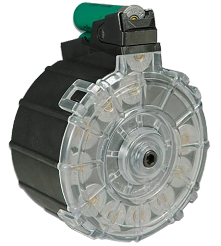 ProMag SAIA7 Standard  12rd Drum 12 Gauge Fits Saiga Black DuPont Zytel Polymer