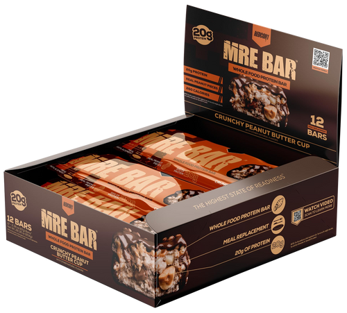 Redcon1 RC1MREBCPBC12 MRE Protein Bar Crunchy Peanut Butter Cup 12 Pack