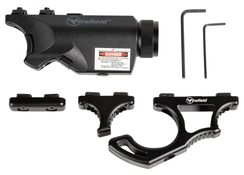 Firefield FF35010K Rival XL Foregrip Flashlight Red Laser Combo Kit  Matte Black 75/150 Lumens White LED Light