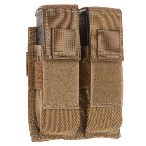 Tacshield T3602CY Universal Double Pistol Double Coyote 1000D Nylon MOLLE